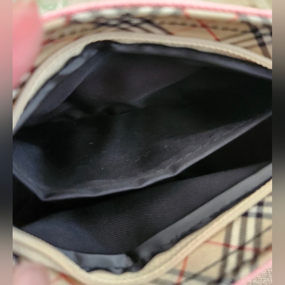 ⚡️Like NEW!!⚡️Burberry Nova Check Trimmed Cosmetic Pouch/clutch! - Picture 5 of 13